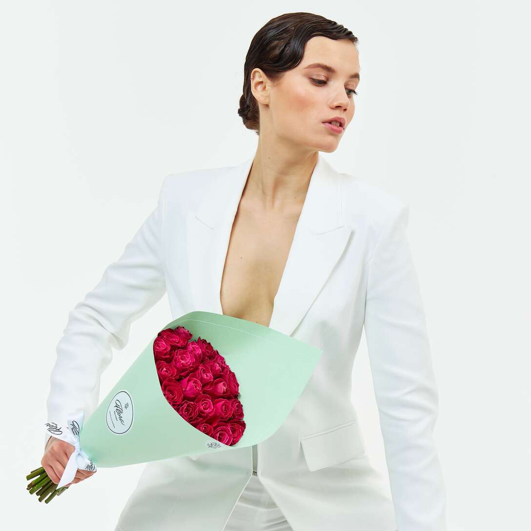 Букет из 21 розы 