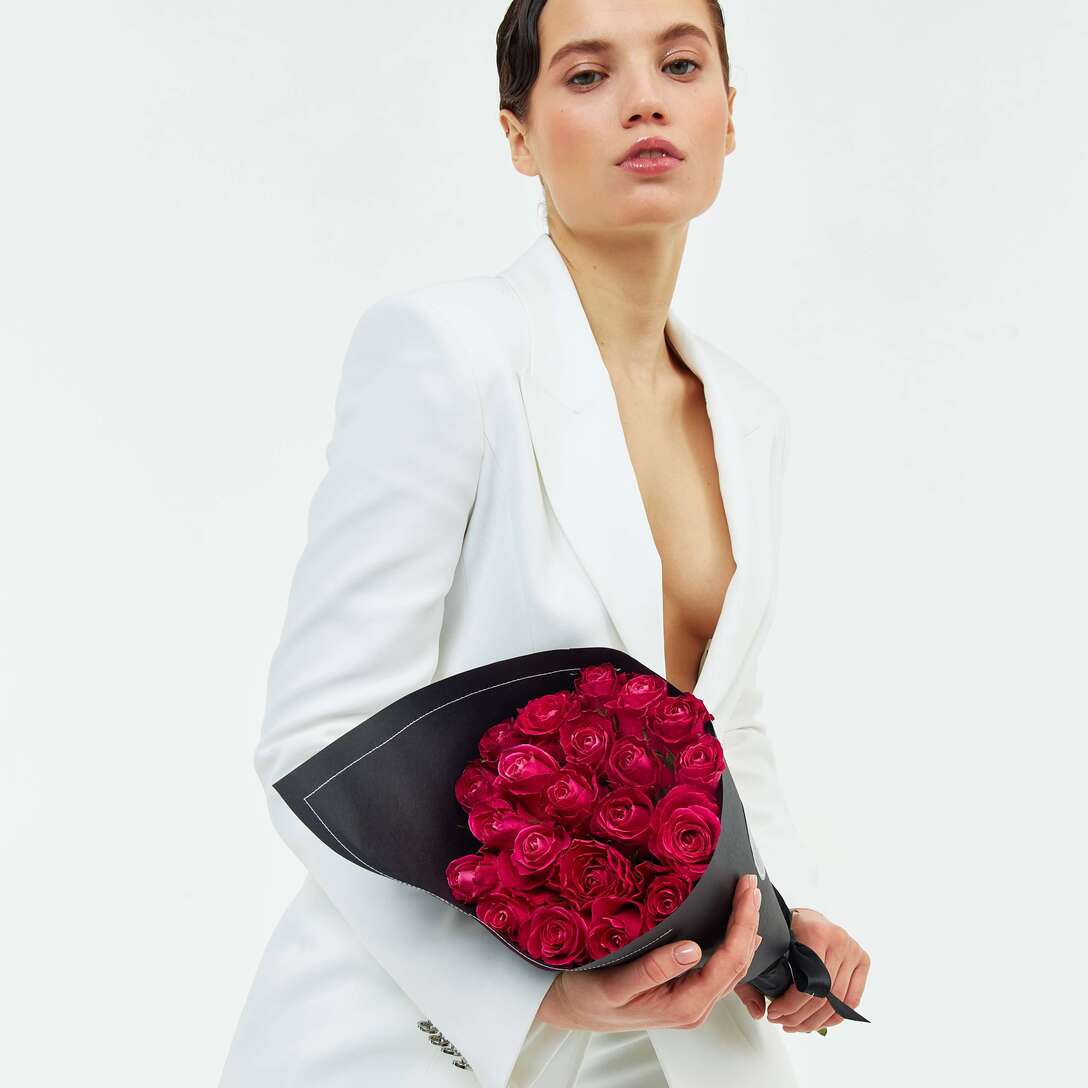 Букет из 21 розы 