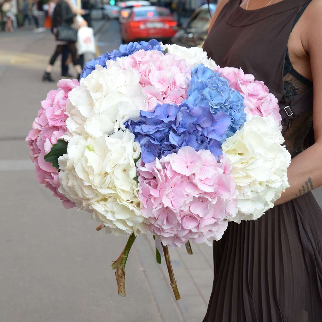 Букет из гортензий 