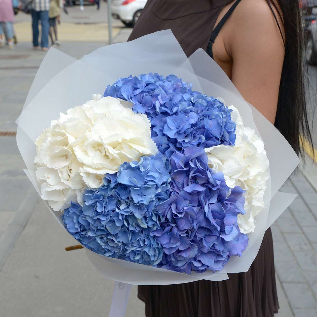 Букет из гортензий 