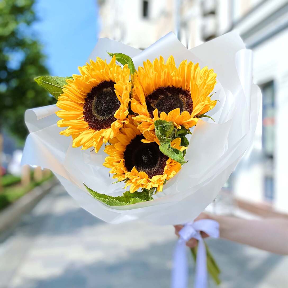 Букет подсолнухов