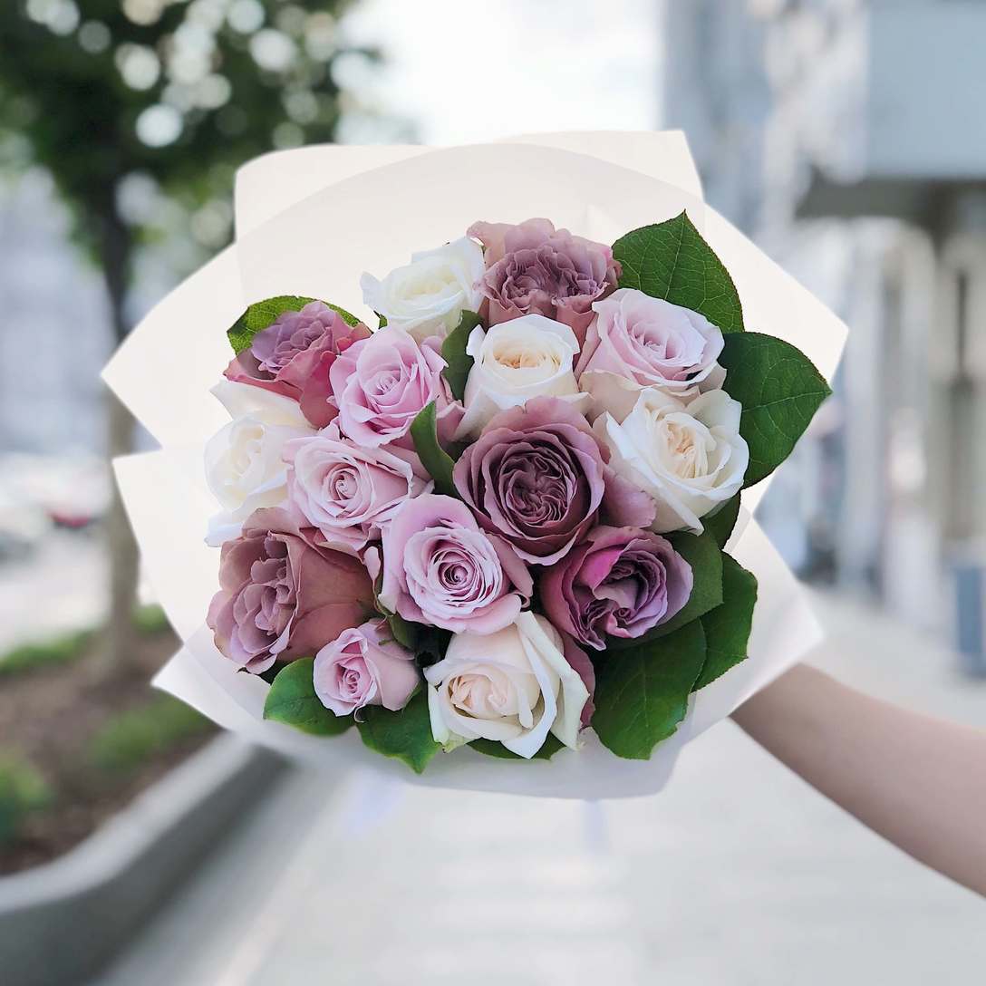 Микс из садовых роз №5