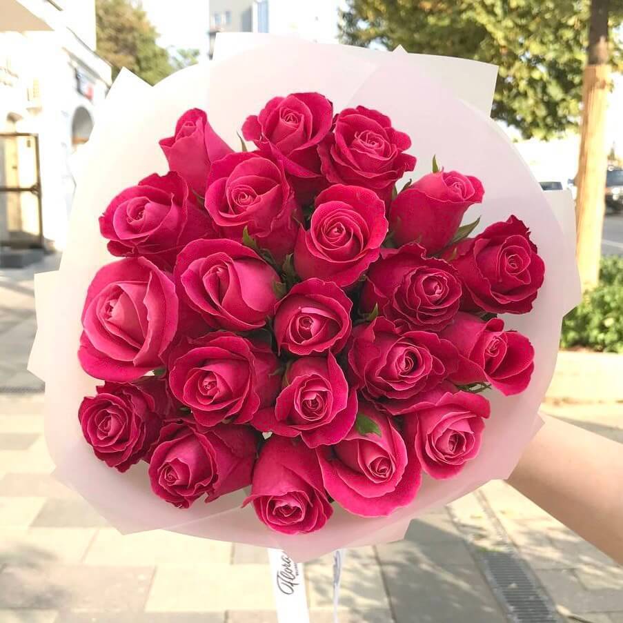 Букет из 21 розы 