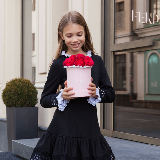 Шляпная коробка Demi "Роза Red Piano" PINK