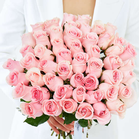 Букет из 51 розы "Pink Kenya"