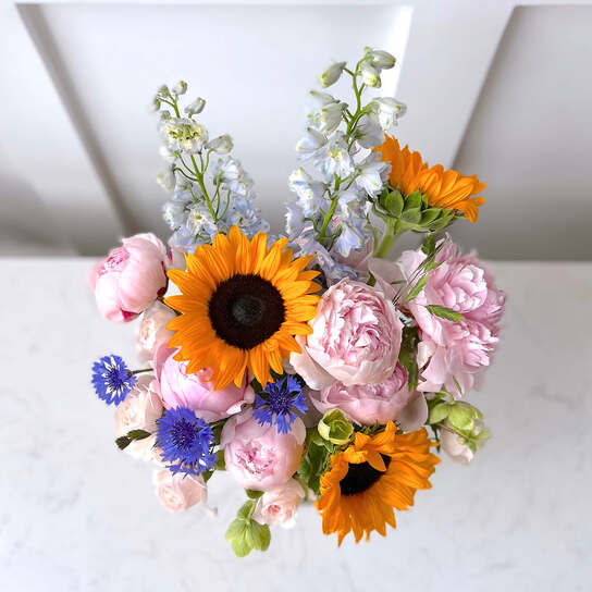 Букет FLORA №8 в вазе Фото 3