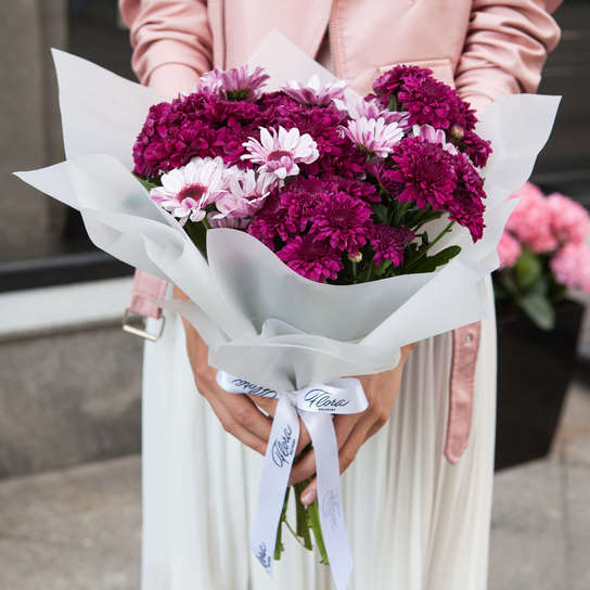 Букет из хризантем "Микс"