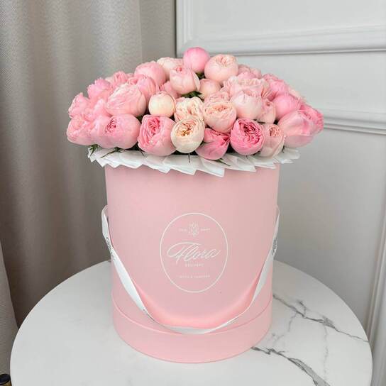 Шляпная коробка Grand "Розы Mansfield Park" PINK