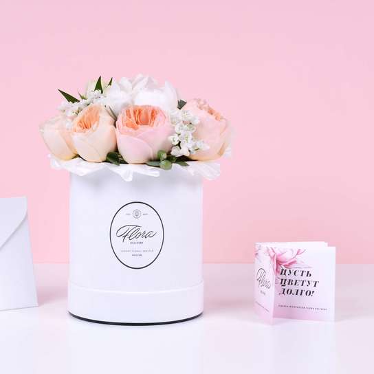 Шляпная коробка Demi "Vincent" WHITE