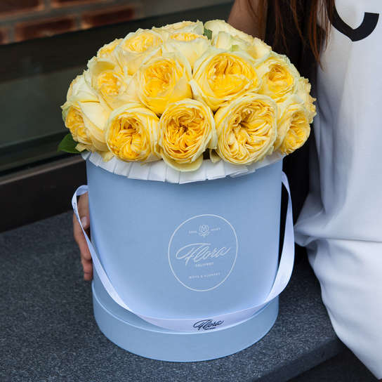 Шляпная коробка Grand "Розы Catalina" BLUE