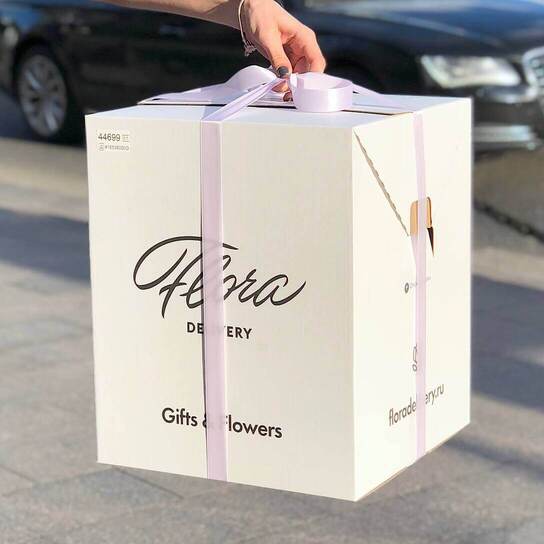 Букет "Малиновый микс роз" (35 шт)