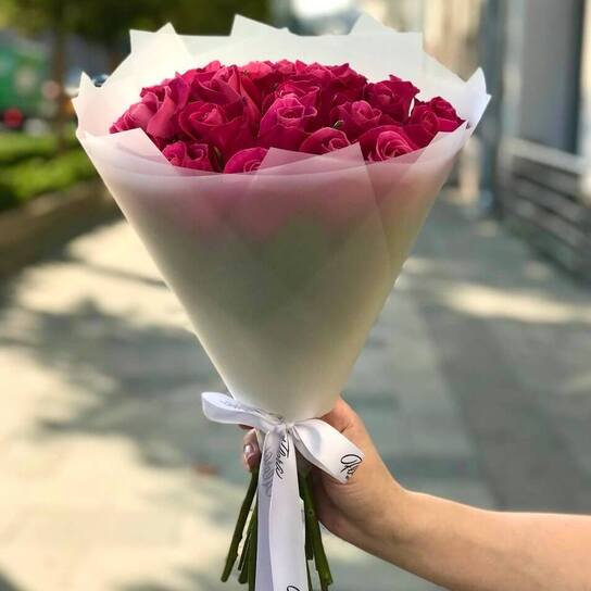 Букет из 21 розы "Cherry O! Kenya"