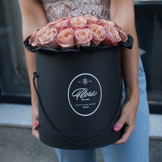 Шляпная коробка Grand "Розы Cappucino" BLVCK Фото 3