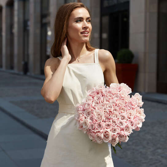 Букет из 51 розы "Sweet Escimo"