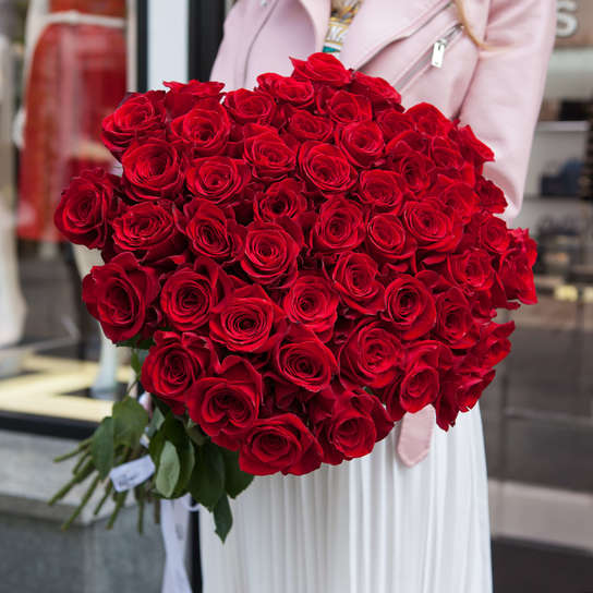 Букет из 51 розы "Freedom" 80 см