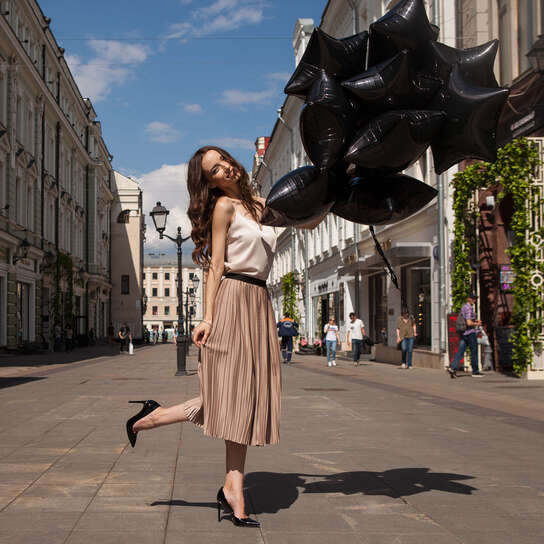 Набор шаров "Черные звезды" 9 шт.