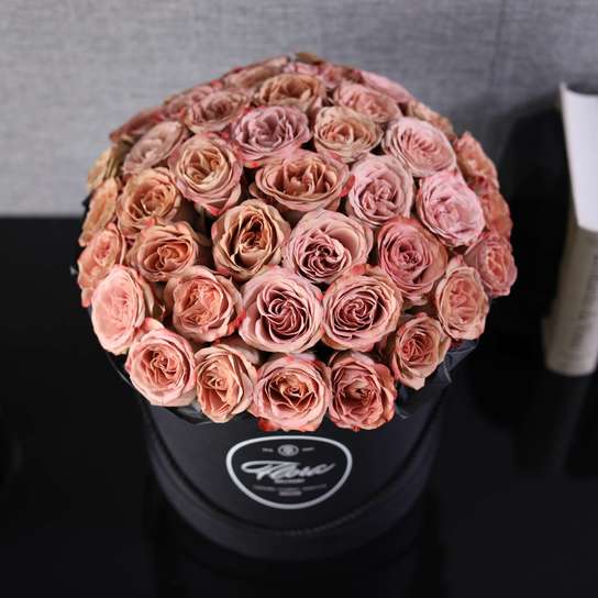 Шляпная коробка Grand "Розы Cappucino" BLVCK Фото 2