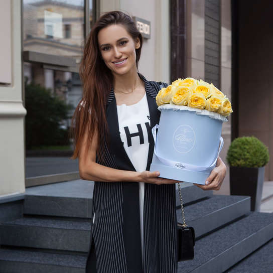 Шляпная коробка Grand "Розы Catalina" BLUE Фото 3