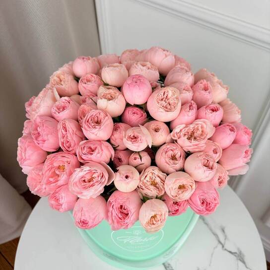 Шляпная коробка Grand "Розы Mansfield Park" GREEN