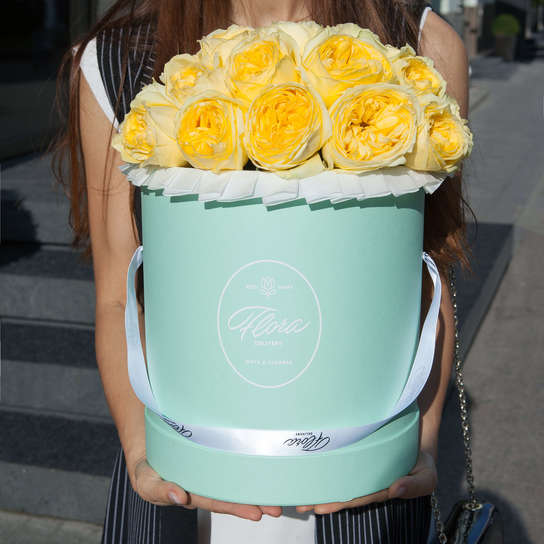 Шляпная коробка Grand "Розы Catalina" GREEN