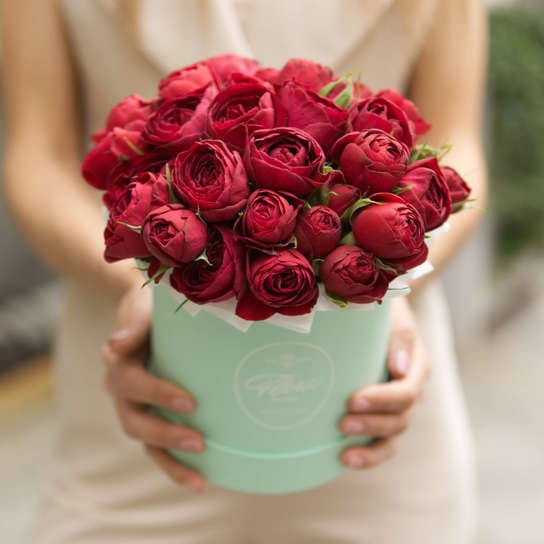 Шляпная коробка Demi "Розы Red Lace" GREEN Фото 3