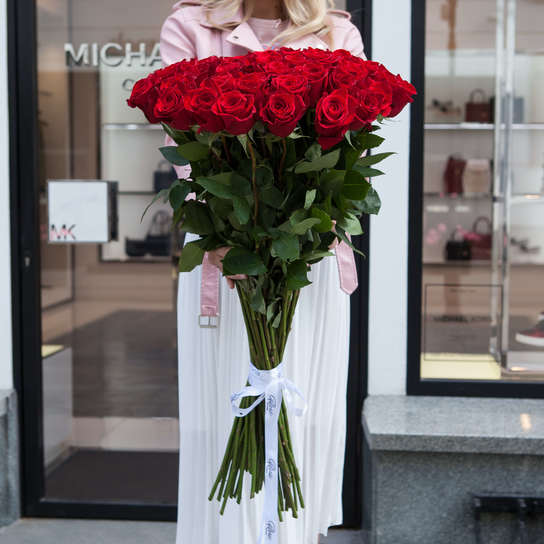 Букет из 51 розы "Freedom" 80 см