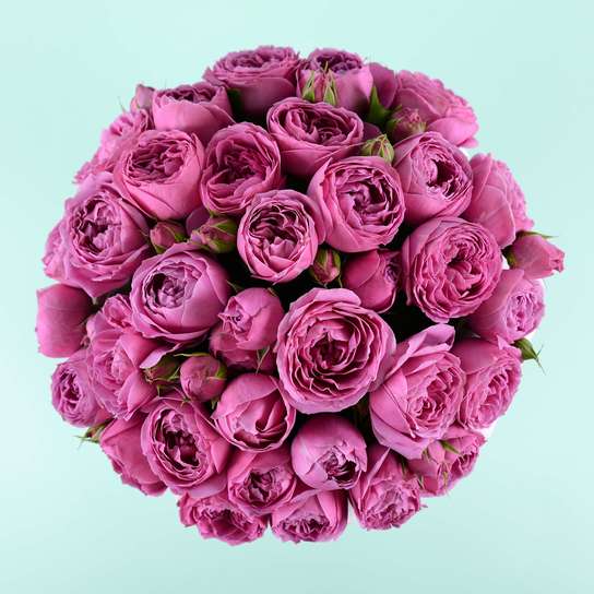 Шляпная коробка Grand "Розы Misty Bubbles" PINK